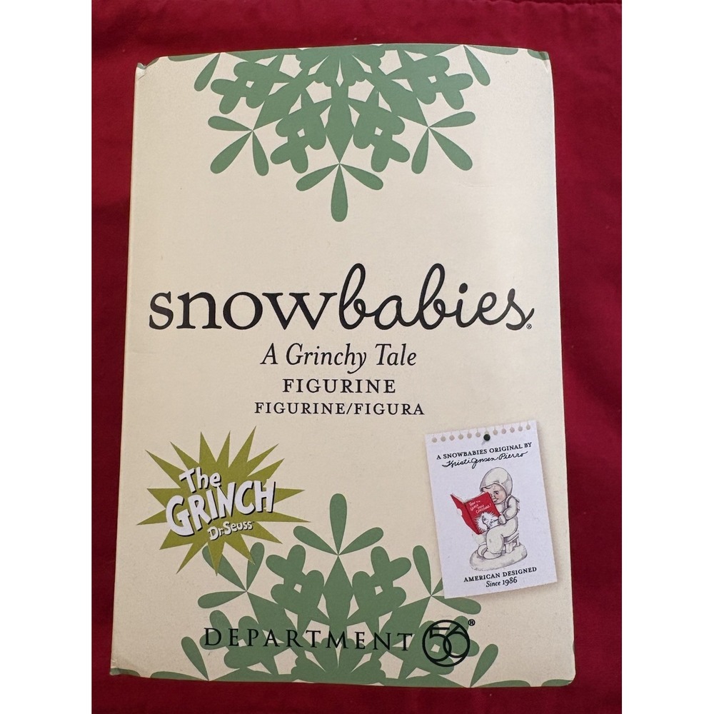 Snowbabies Dr. Seuss "A Grinchy Tale" RARE The Grinch Figurine 2015 Dept56 NWB